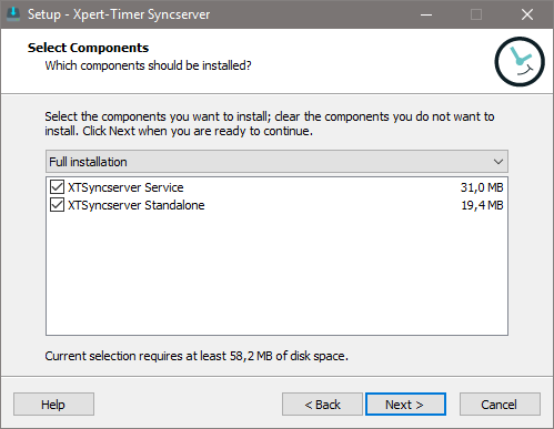 syncserver_setup_installationsumfang